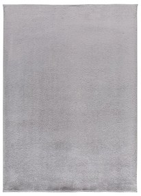 Tappeto in microfibra grigio 120x170 cm Coraline Liso - Universal