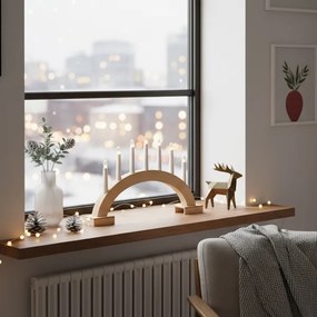 Brilagi - Candelabro natalizio a LED 7xLED/2xAA 28x45 cm