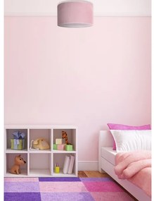 Duolla - Plafoniera BRISTOL 1xE27/15W/230V diametro 45 cm rosa/bianco