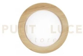 Plafoniera led arka bianca e legno 23w 3300lm cct 3000-4000-6500k 4...