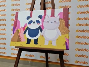 Stampa su tela – Animali nel bosco