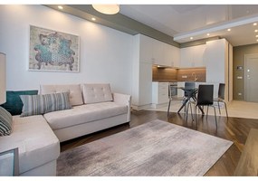 Tappeto in lana rosa-grigio 240x340 cm Calvi rose - Agnella
