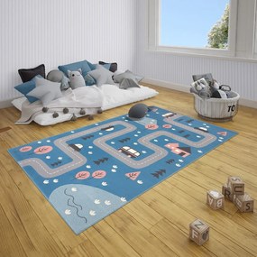 Tappeto blu per bambini 80x150 cm Adventures - Hanse Home