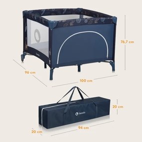 Lionelo - Box per bambini BONNIE Blu Navy