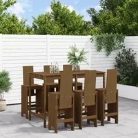 Set Bar da Giardino 7 pz Miele in Legno Massello di Pinocod mxl 83705