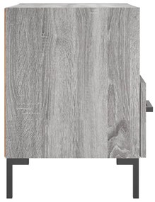 Comodino grigio sonoma 40x35x47,5 cm in legno multistrato