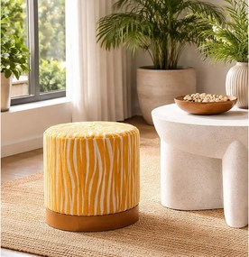 Poggiapiedi color senape Savana – Mauro Ferretti