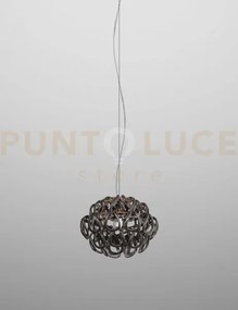 Giogali sospensione 35 nero e bronzo opaco 1 luce attacco e27 in cr...