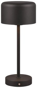 Lampada da tavolo dimmerabile a LED nero opaco (altezza 30 cm) Jeff - Reality