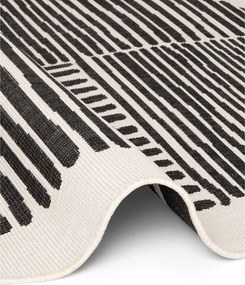 Tappeto da interno/esterno rotondo nero/color crema ø 200 cm Haringey Bounds – Ted Baker