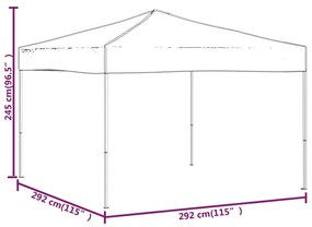 Tenda per Feste Pieghevole Tortora 3x3 m