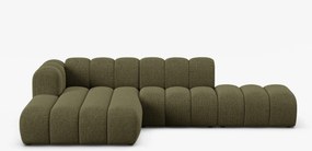 Divano angolare Lupine in tessuto chenille – L299 cm
