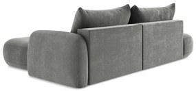Divano angolare grigio allungabile (con penisola a destra/con chaise lounge) Hale – Makamii