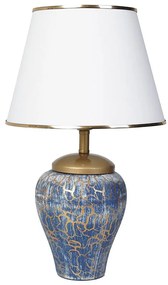 Lampada da tavolo 1xE27/40W/230V blu/oro