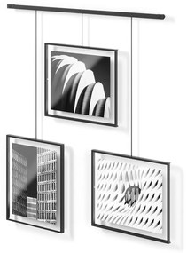 Cornici da parete in metallo nero in set di 3 pezzi 73x82 cm Exhibit - Umbra