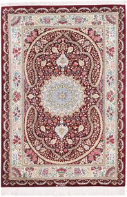 Ghom Tappeto 100 x 140 Beige (Iran) Annodato A Mano