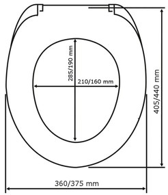 Sedile WC Easy Close bianco Family - Wenko