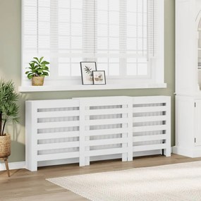 Copertura Termosifone Bianca 205x21,5x83,5 Cm Legno Multistrato /
