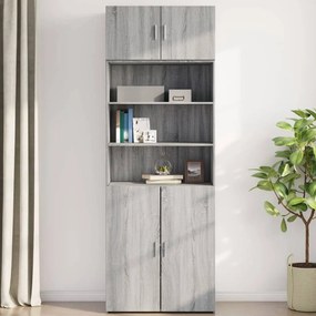 Mobile a parete grigio sonoma 80x42,5x40cm in legno multistrato