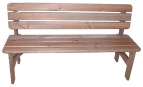 Panchina da giardino in legno marrone Miriam - Rojaplast