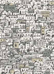 Cole & Son Carta da parati Mediterranea - White/ Metallic