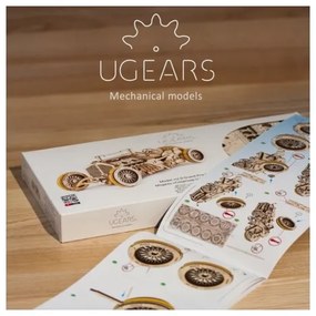 Ugears - 3D puzzle meccanico in legno U9 Macchina Grand Prix