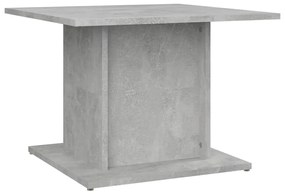 Tavolino da Salotto Grigio Cemento 55,5x55,5x40cm in Truciolato