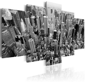 Quadro Grattacieli di New York  Colore bianco e nero, Dimensioni e Misure 100x50