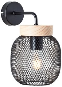 Brilliant - Lampada da parete GIADA 1xE27/40W/230V nera