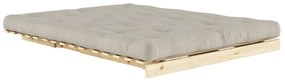 Divano letto in lino beige 160 cm Roots - Karup Design