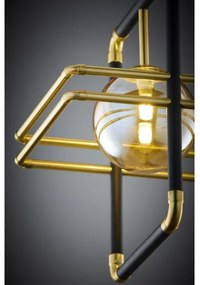 Jupiter 2025 - Lampadario a sospensione con filo FIORI 1xG9/10W/230V nero/oro/beige