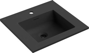 Mexen Otis lavabo ad incasso 51 x 46,5 cm, nero opaco - 25185071