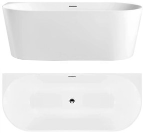 Vasca Bagno A Parete CAPRI SLIM 170cm