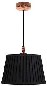 Lampadario a sospensione con filo AMORE 1xE27/60W/230V nero