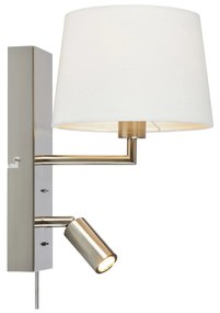 Lampada da parete a LED in bianco-argento (lunghezza 28,5 cm) Como - Markslöjd