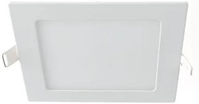 Incasso led flap bianco 12w 800lm 5500k 16,6x16,6x1,8cm