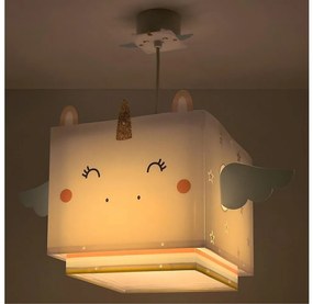 Dalber 64592 - Lampadario per bambini LITTLE UNICORN 1xE27/15W/230V