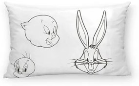 Federa Looney Tunes Bianco Nero Multicolore 50x80cm 50 x 80 cm 100 % cotone