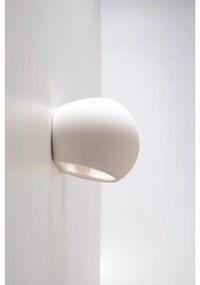 Applique da Parete in Gesso-Ceramico GLOBE E27 Pitturabile da interno