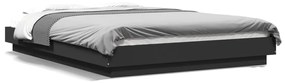 Giroletto Con Luci Led Nero 120x190 Cm İn Legno Multistrato /