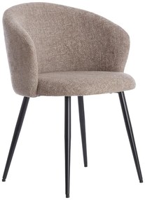 Set di sedie da pranzo beige in metallo 2 pz Radaja – Light & Living