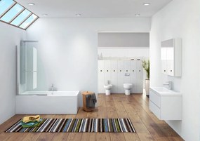 Parete vasca 85cm girevole altezza 140cm | KV10 - KAMALU