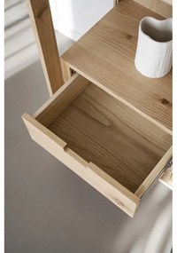 Vetrina in rovere con ante scorrevoli in colore naturale 100x203 cm Hazelton - Rowico