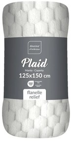 Coperta color crema in microflanella 125x150 cm Mini Frosty – douceur d'intérieur