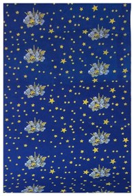 Guida blu Natale con stelle e candele