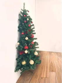 Albero di Natale artificiale da parete verde H 210 cm x ø 126 cm