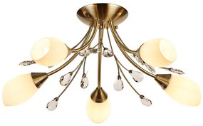 Brilagi - Lampadario a plafone MEGAPOLIS 5xE14/60W/230V ottone