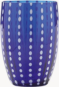 Set di 2 bicchieri in vetro fatti a mano Perle