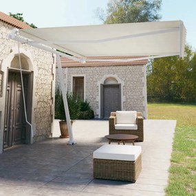 Tenda Da Sole Manuale Autoportante 450x350 Cm Crema /