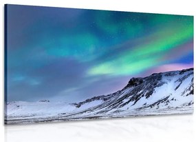 Quadro su tela – Aurora boreale norvegese